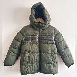 Michael Kors Olive Hooded Puffer Jacket